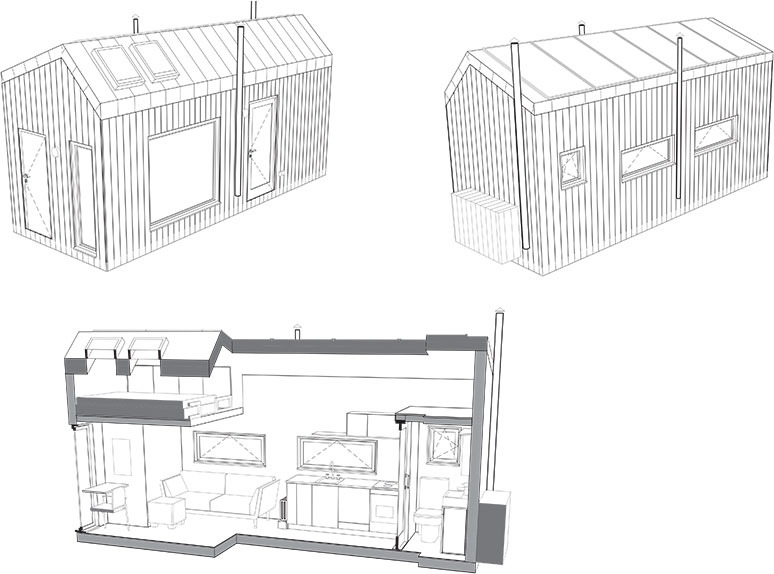 W energetycznym ogrodzie Off-grid w wydaniu tiny house  4